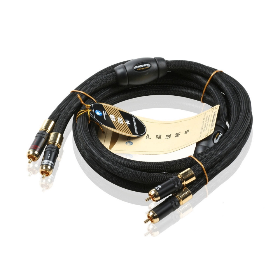 Choseal AB-5408 6N OCC 24K Gold-Plated Digital Coaxial Cable with Gold Plated RCA Plug 1.5m Pair Choseal AB-5408 6N OCC 24K Gold-Plated Digital Coaxial Cable with Gold Plated RCA Plug 1.5m Pair