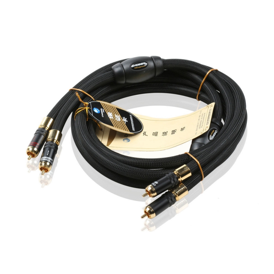 Choseal AB-5408 Audio RCA plug Interconnects Cable 1.5m Pair