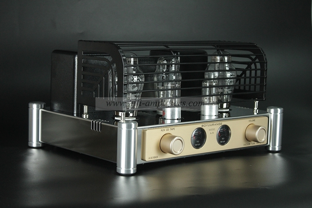BoyuuRange A50 MKIII 300B Single-end Class A Vacuum Tube Amp HiFi Integrated Amplifier With VU Meters (Updated Version)