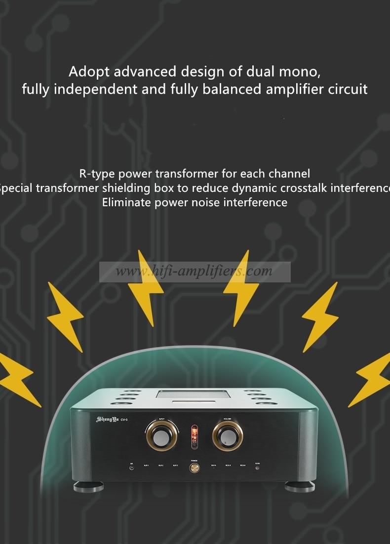 Shengya CV-3 Tube Fully Balanced Preamplifier High Fidelity Hifi Professional Power Amplifier