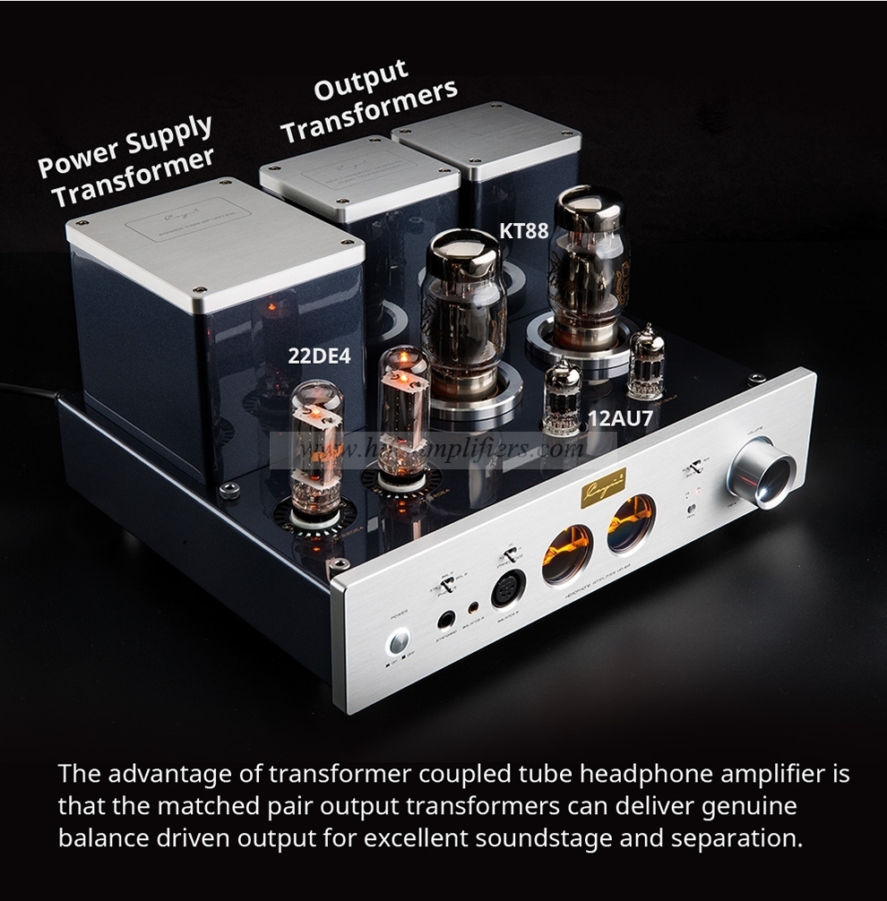 Cayin HA-6A HIEND Tube Headphone Amplifier with 4.4mm, 6.35mm and XLR Phone Output. EL34 KT88 Switchable vacuum tube Class A