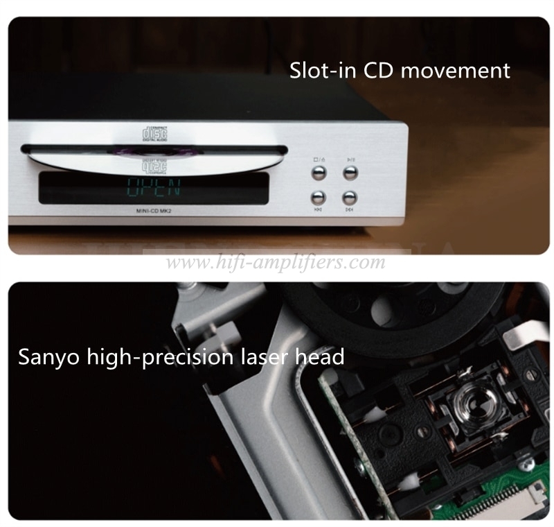 Cayin MINI-CD MK2 home mini CD player fever hifi music CD player Slot-in CD movement Sanyo high-precision laser head