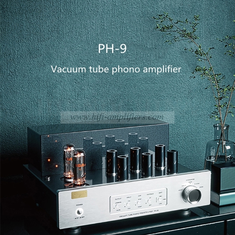 Cayin PH-9 HIFI vacuum tube phono amplifier MC gain three-speed adjustment supports MM/MC two groups of phono input