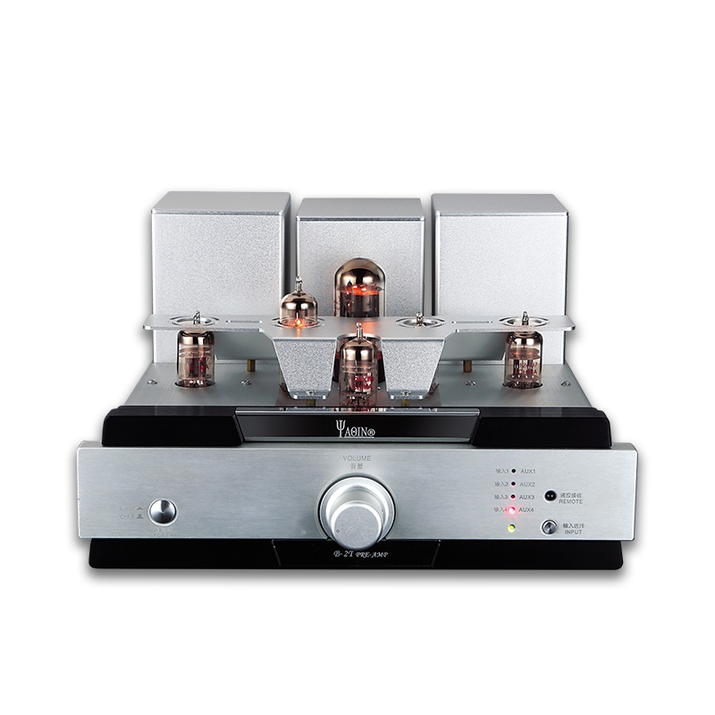 YAQIN B-2T HIFI EL84 Vacuum Tube Preamp Pre-amplifier Preamplifier With Remote