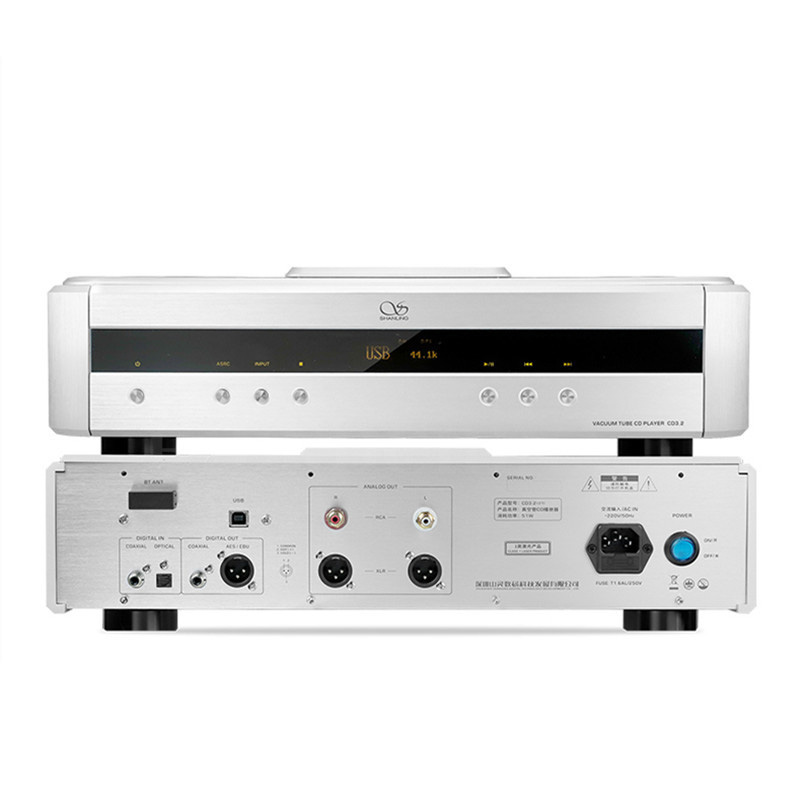 Shanling CD3.2(21) vacuum tube CD player XLR full balance Top-load Hi-end ES9038 PRO DAC Upgraded Version