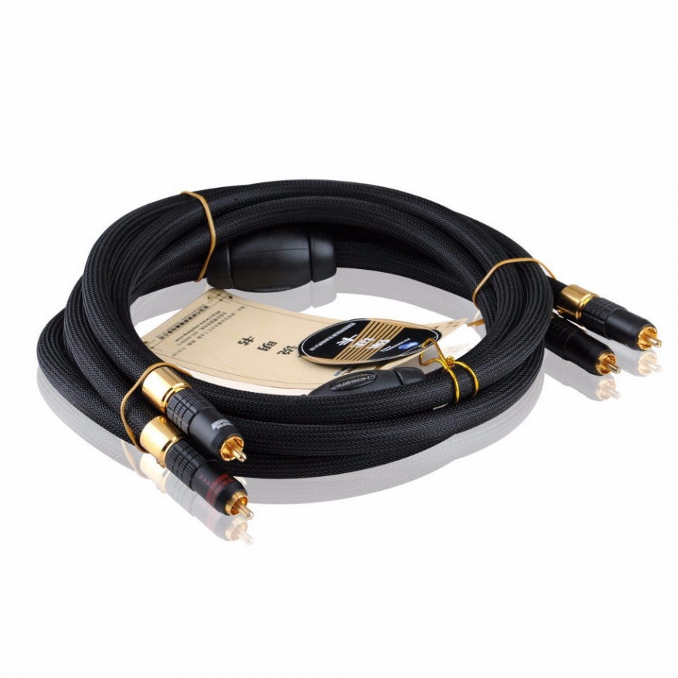 Choseal AA-5401 HiFi Hi-end Hiend Audiophile 6N OCC Cable Analog Audio Signal Cable RCAtoRCA Cable 1.5m Not DIY (Pair)