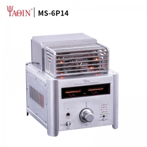 YAQIN MS-6P14 BT 5.0 tube amplifier 12AX7 12AU7 6n14n CSR8675 HiFi desktop audio aptX HD with remote control