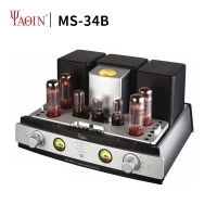 YAQIN MS-34B Combined-Type Push-pull EL34 Bluetooth Tube Preamplifiers HiFi TR/UL 4 way-input